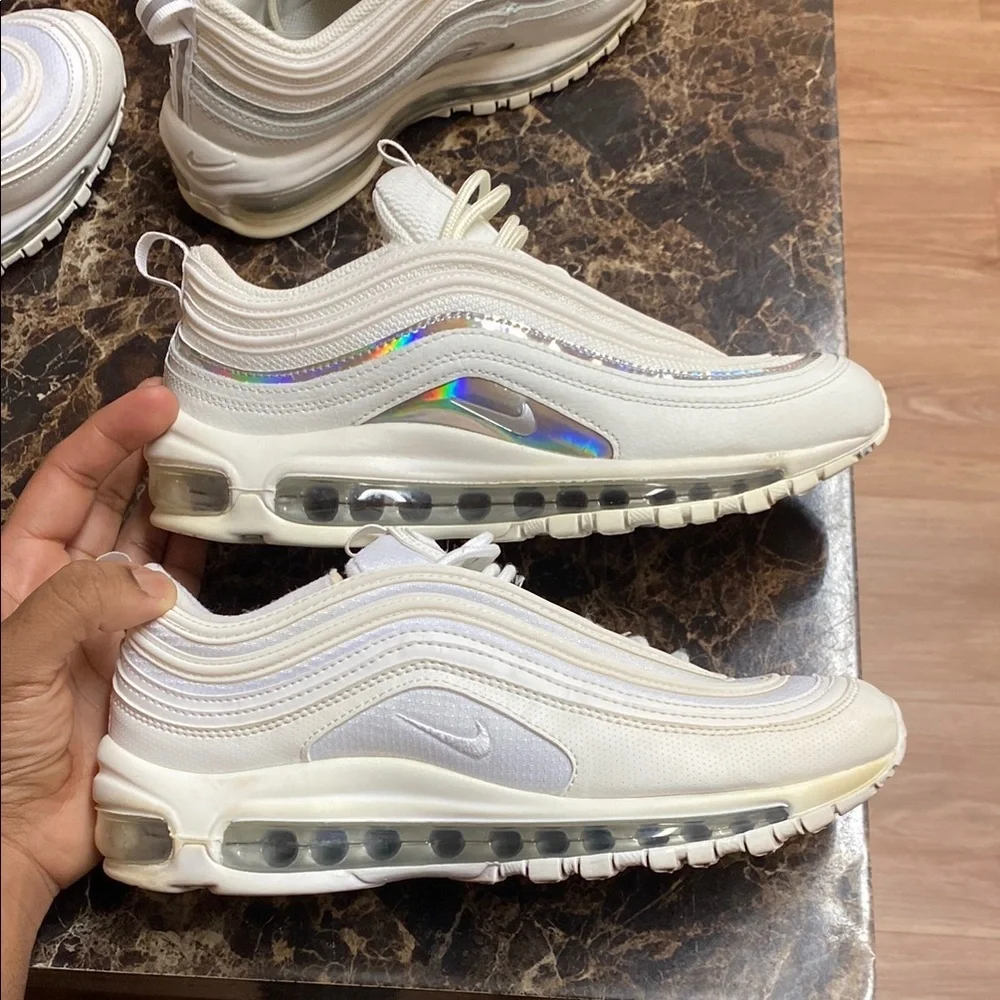 Nike Air Max 97 Triple White Sneaker Bundle